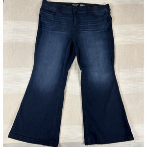 Torrid Jeans Women's Size 28R Bombshell Flare Super Soft Jeans Retro Wide Leg